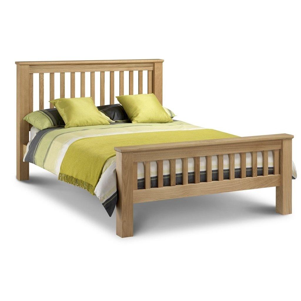 Premium Shaker Style Oak Bed Frame (High Foot End)